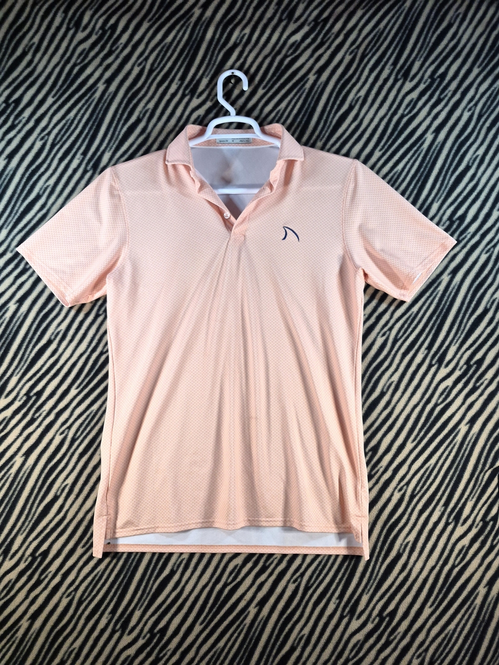 Holderness & Bourne The Holland Performance Golf Polo Shirt Heathered Nectarine